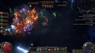 Siora's attacks are fast and frenetic, and then there's bombardment from the skies, and the borders of the arena (Image via GGG)